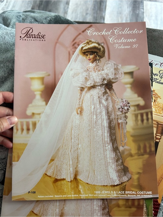 Other - 5-$25 Crochet Collector Costume Vol. 97 - Cream Bridal Doll Pattern